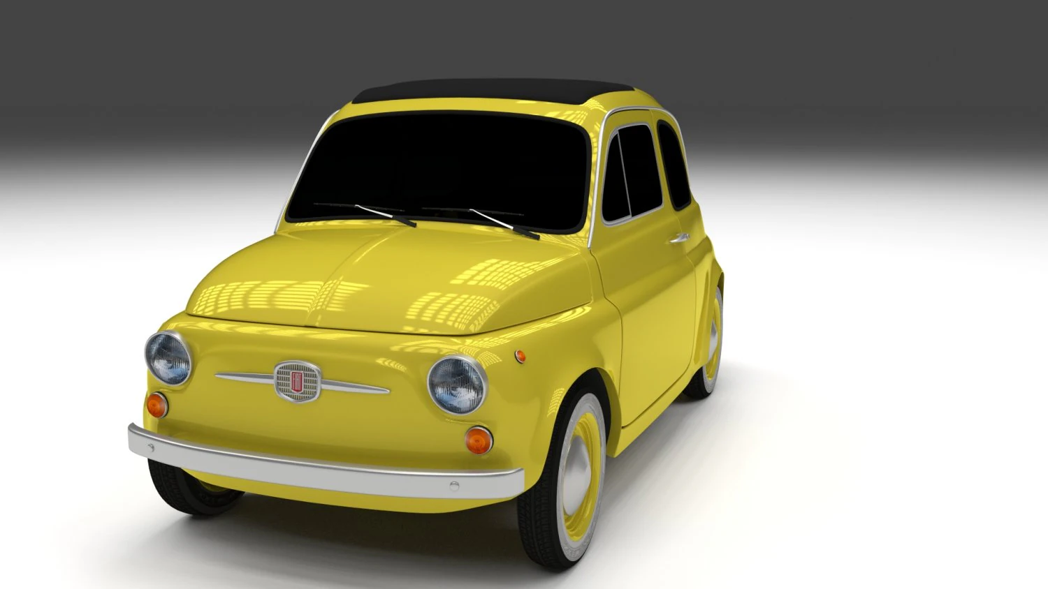 fiat nuova 500d 1960 3D Model .c4d .max .obj .3ds .fbx .stl .blend 