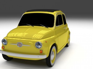 fiat nuova 500d 1960 3D मॉडल