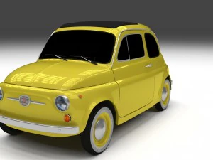 fiat nuova 500d 1960 3D Model