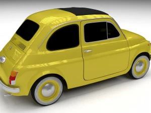 fiat nuova 500d 1960 3D Model
