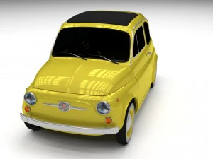 fiat nuova 500d 1960 3D Model