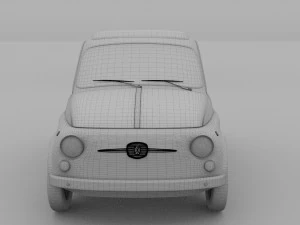 fiat nuova 500d 1960 3D Model