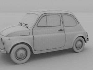 fiat nuova 500d 1960 3D-Modell