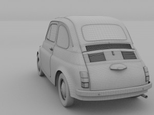 fiat nuova 500d 1960 3D-Modell