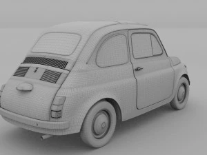 fiat nuova 500d 1960 3D Model