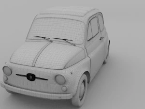 fiat nuova 500d 1960 3D Model