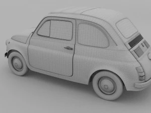 fiat nuova 500d 1960 3D Model
