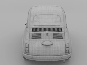fiat nuova 500d 1960 3D Model