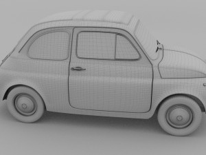 fiat nuova 500d 1960 3D-Modell