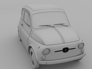 fiat nuova 500d 1960 3D-Modell