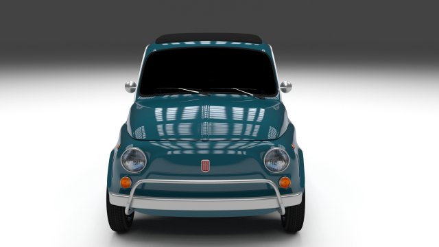 fiat 1968 500l luxe 3D Model .c4d .max .obj .3ds .fbx .stl .blend 