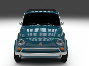 fiat 1968 500l luxe 3D Model