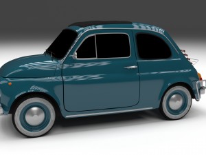 fiat 1968 500l luxe 3D Model