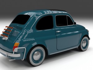 fiat 1968 500l luxe 3D Model