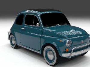 fiat 1968 500l luxe 3D Model