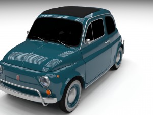 fiat 1968 500l luxe 3D Model