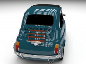 fiat 1968 500l luxe 3D Model