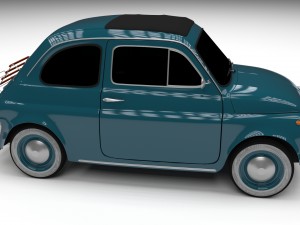 fiat 1968 500l luxe 3D Model