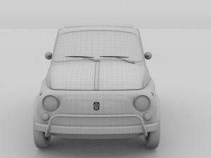 fiat 1968 500l luxe 3D Model