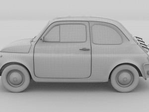 fiat 1968 500l luxe 3D Model