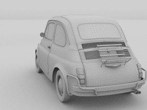 fiat 1968 500l luxe 3D Model