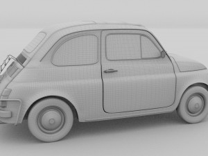 fiat 1968 500l luxe 3D Model