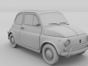 fiat 1968 500l luxe 3D Model