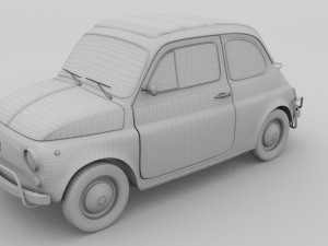 fiat 1968 500l luxe 3D Model