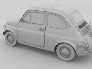 fiat 1968 500l luxe 3D Model