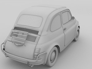 fiat 1968 500l luxe 3D Model