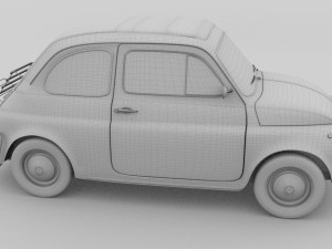 fiat 1968 500l luxe 3D Model