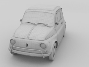 fiat 1968 500l luxe 3D Model