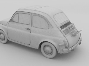 fiat 1968 500l luxe 3D Model