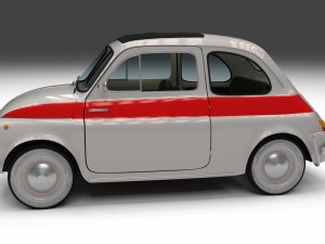 fiat 500 nuova sport 1958 3D Model