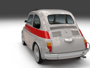 fiat 500 nuova sport 1958 3D Model