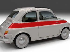 fiat 500 nuova sport 1958 3D Model