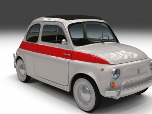 fiat 500 nuova sport 1958 3D Model