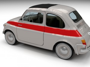fiat 500 nuova sport 1958 3D Model