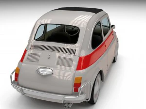 fiat 500 nuova sport 1958 3D Model