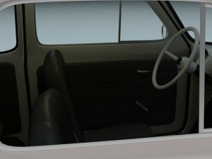 fiat 500 nuova sport 1958 3D Model
