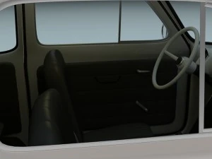 fiat 500 nuova sport 1958 3D Model