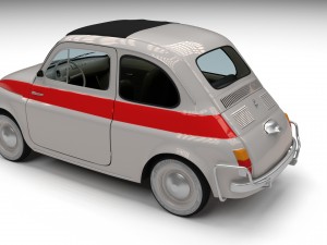 fiat 500 nuova sport 1958 3D Model
