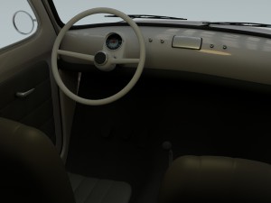 fiat 500 nuova sport 1958 3D Model