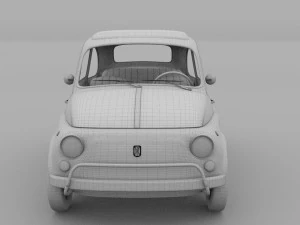 fiat 500 nuova sport 1958 3D Model
