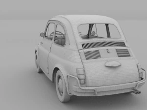 fiat 500 nuova sport 1958 3D Model