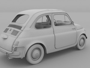 fiat 500 nuova sport 1958 3D Model