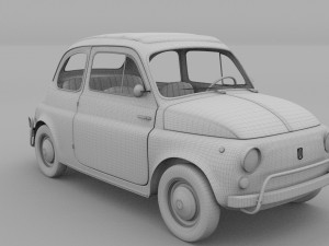 fiat 500 nuova sport 1958 3D Model