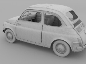 fiat 500 nuova sport 1958 3D Model
