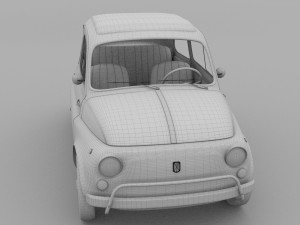 fiat 500 nuova sport 1958 3D Model