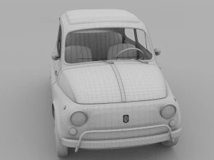 fiat 500 nuova sport 1958 3D Model
